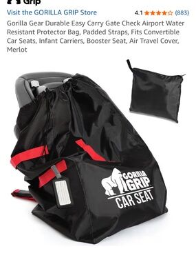 Gorilla grip Car Seat Travel Protector Bag